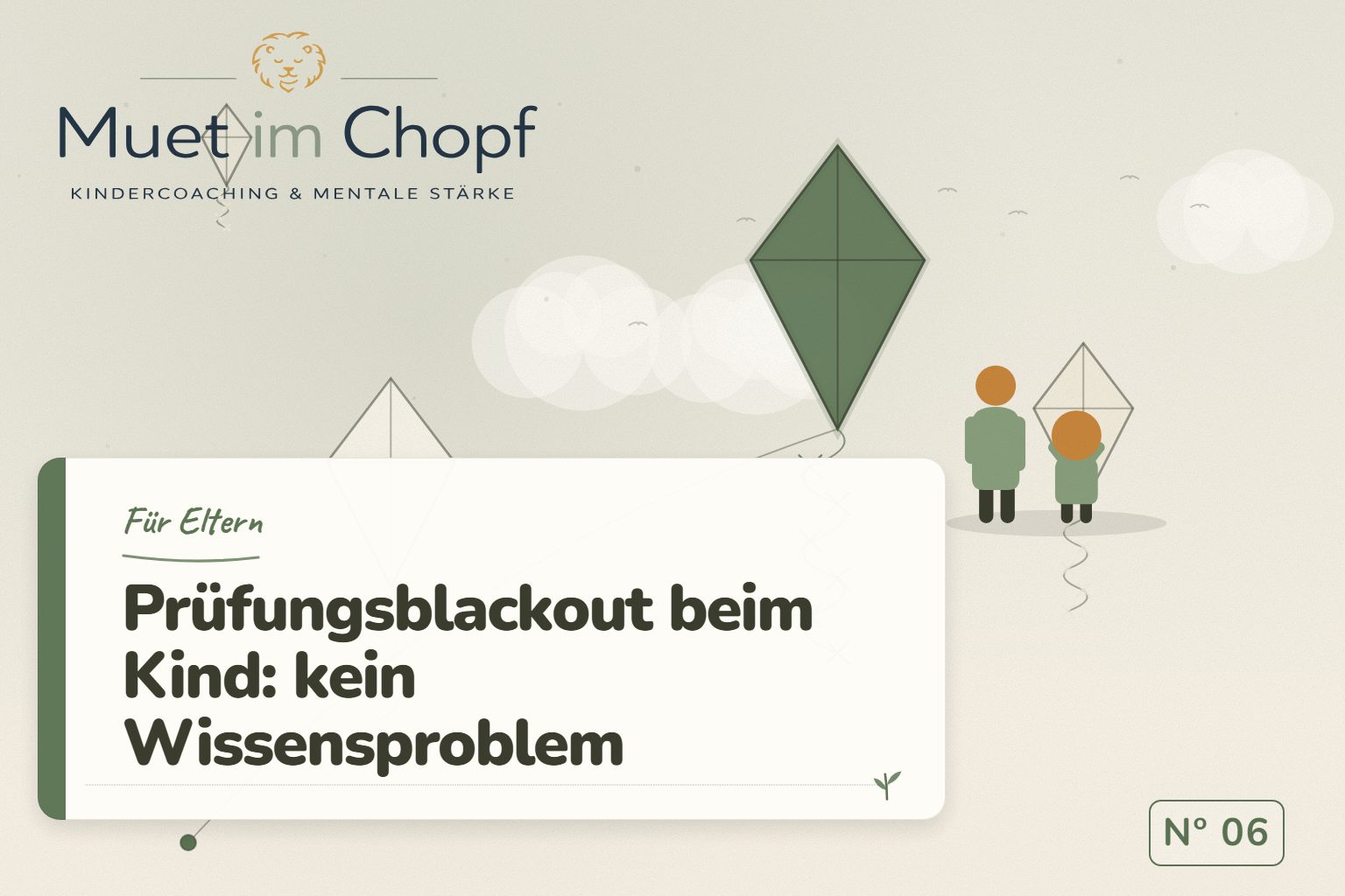 Prüfungsblackout beim Kind: kein Wissensproblem